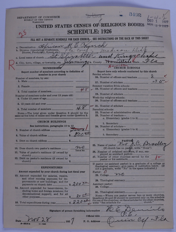 Scan of African Methodist Episcopal Church: 3492