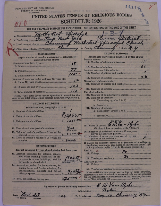 Scan of Methodist Episcopal Church: 1414