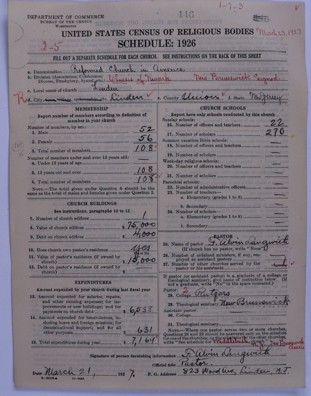 Scan of Reformed Church in America: 446