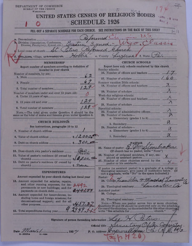 Scan of Reformed Church in the United States: 554
