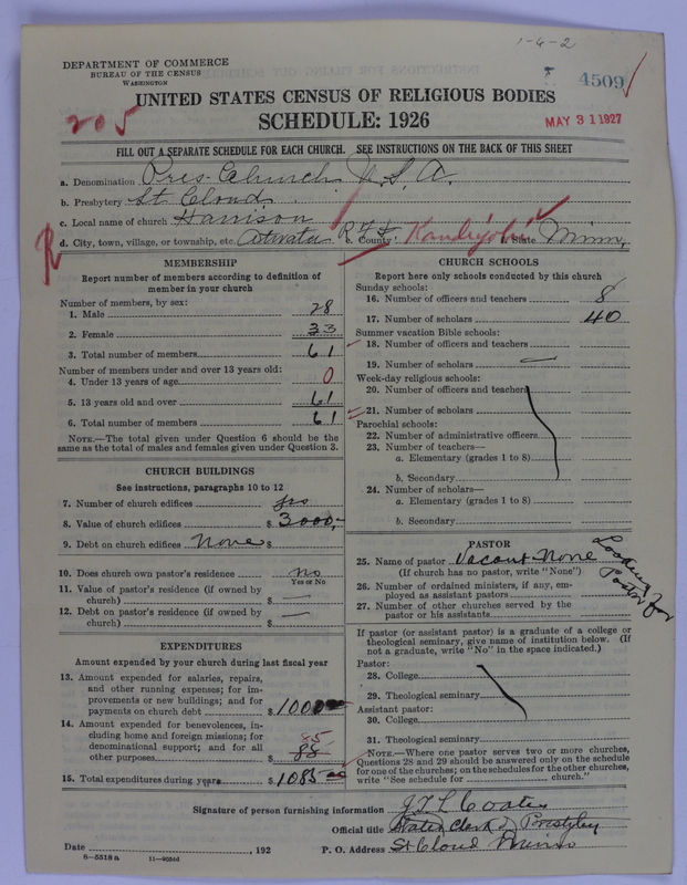 Scan of Presbyterian Church in the United States of America: 4509