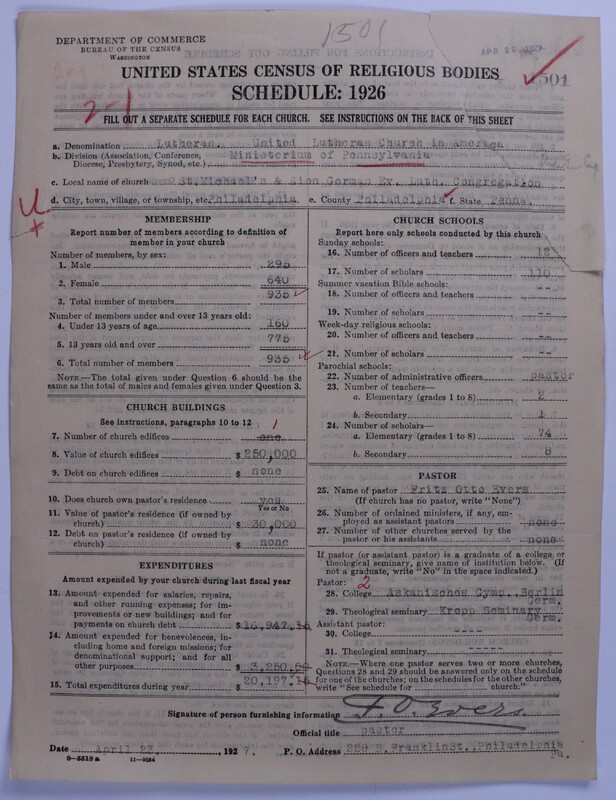 Scan of United Lutheran Church in America: 1501