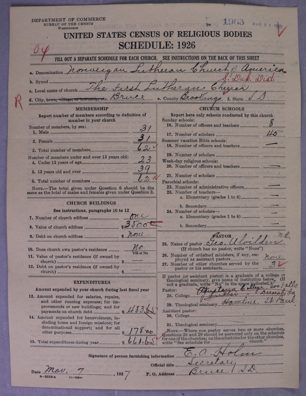 Scan of Norwegian Lutheran Church of America: 1965