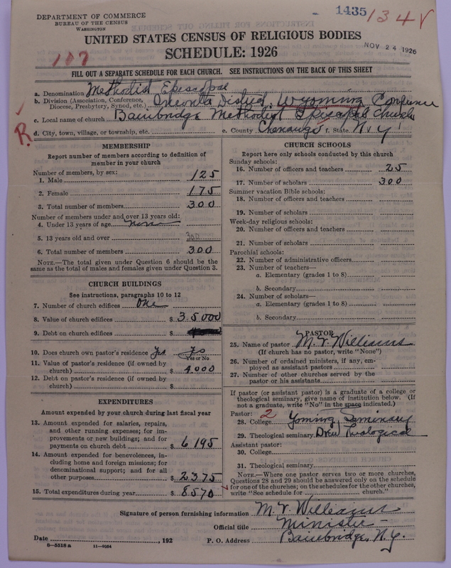 Scan of Methodist Episcopal Church: 1435