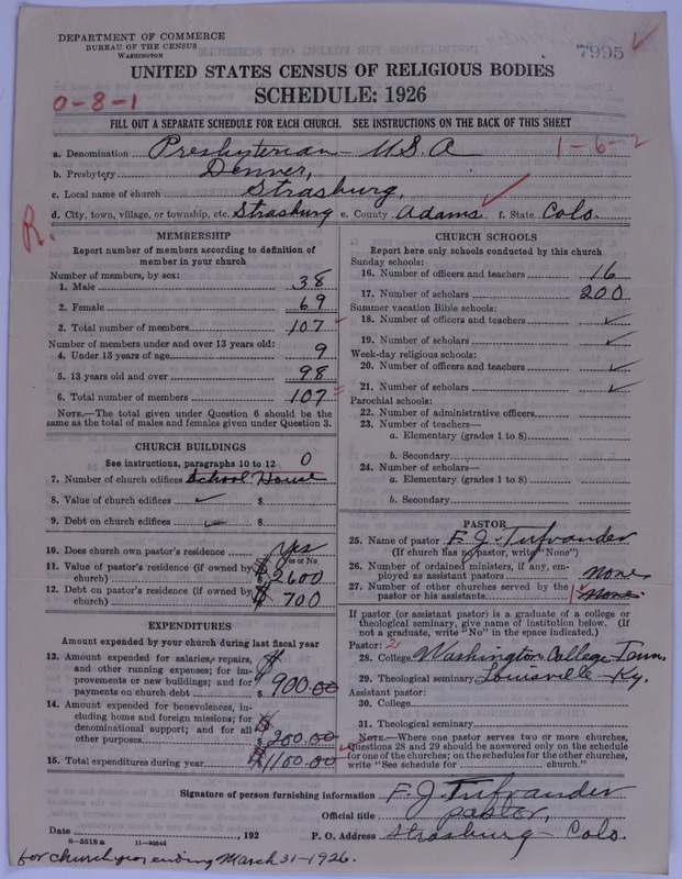 Scan of Presbyterian Church in the United States of America: 7995