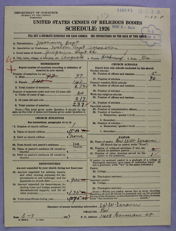 Scan of Negro Baptists: 10003
