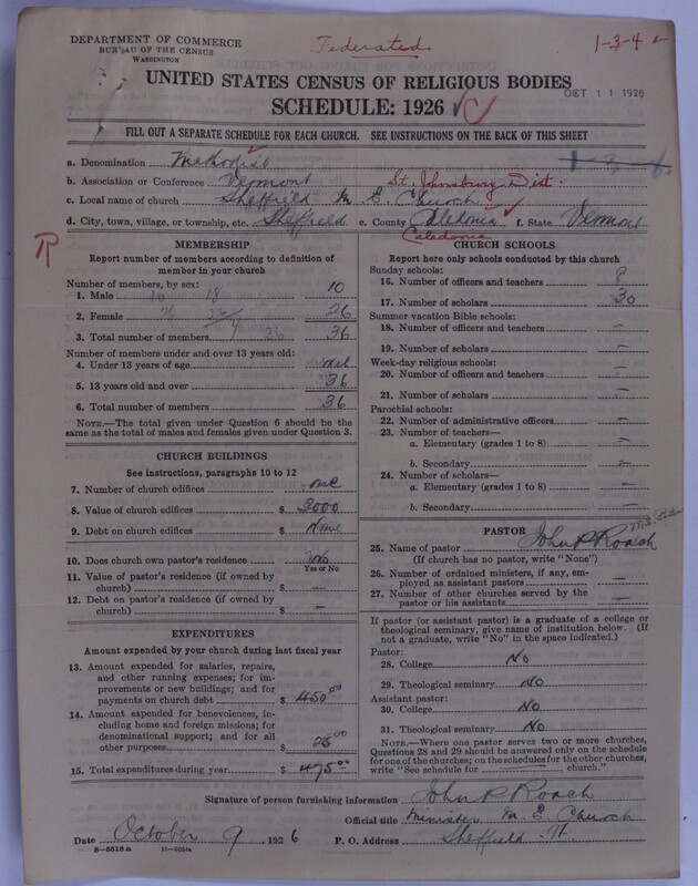Scan of Federated Churches: 46