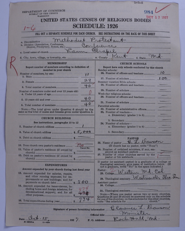 Scan of Methodist Protestant Church: 984