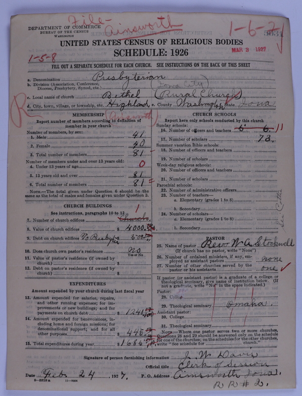 Scan of Presbyterian Church in the United States of America: 5031