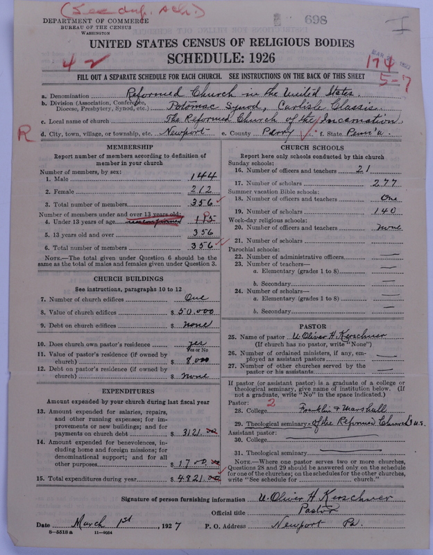 Scan of Reformed Church in the United States: 698