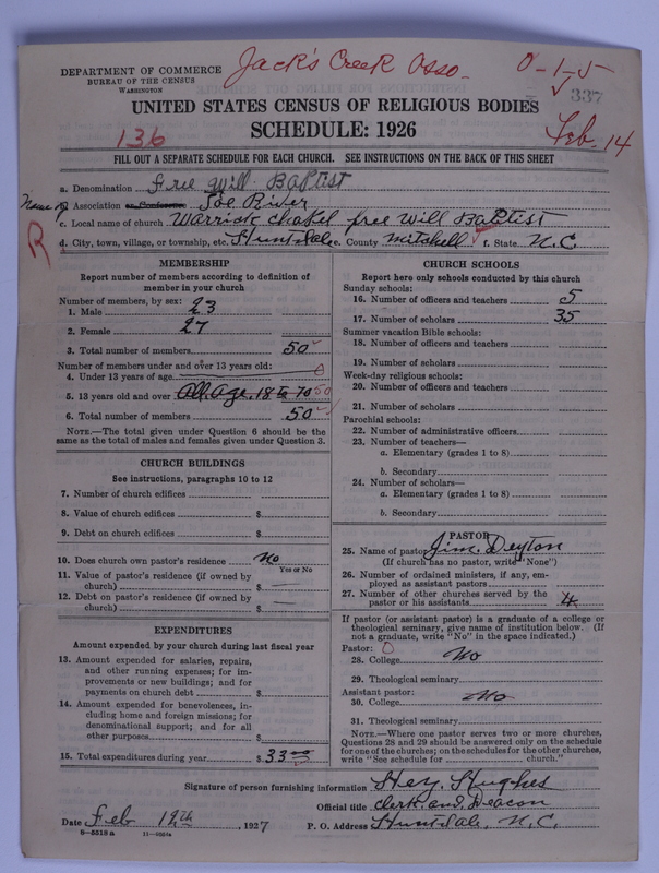 Scan of Free Will Baptists: 337