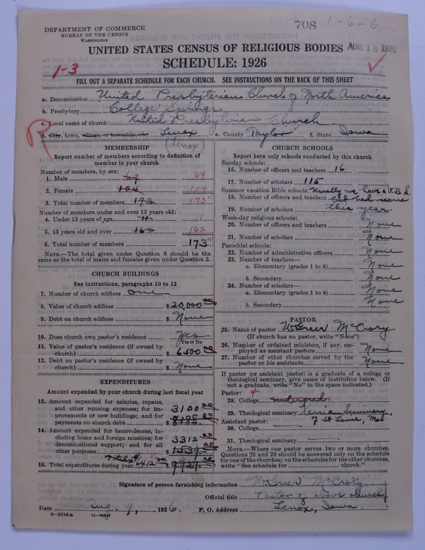 Scan of United Presbyterian Church of North America: 708