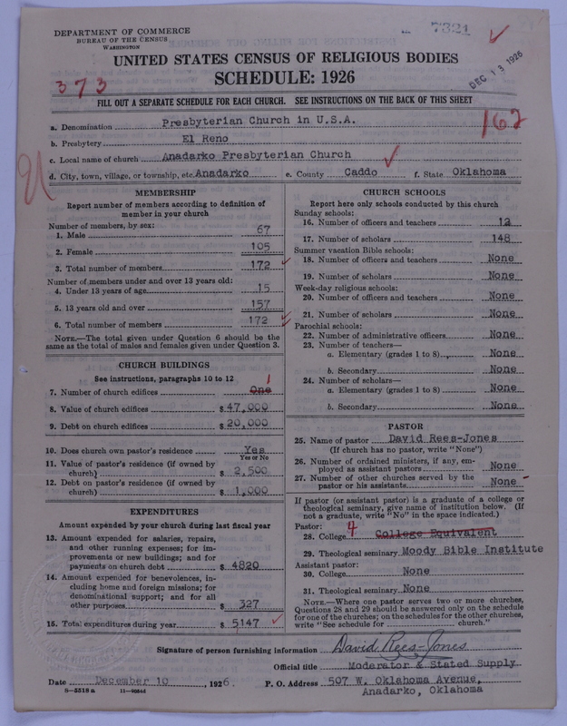 Scan of Presbyterian Church in the United States of America: 7321