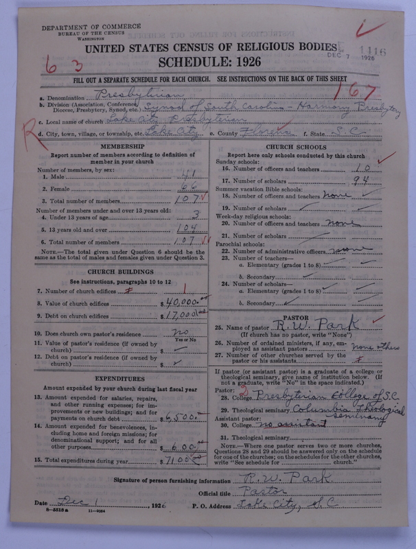 Scan of Presbyterian Church in the United States: 1416