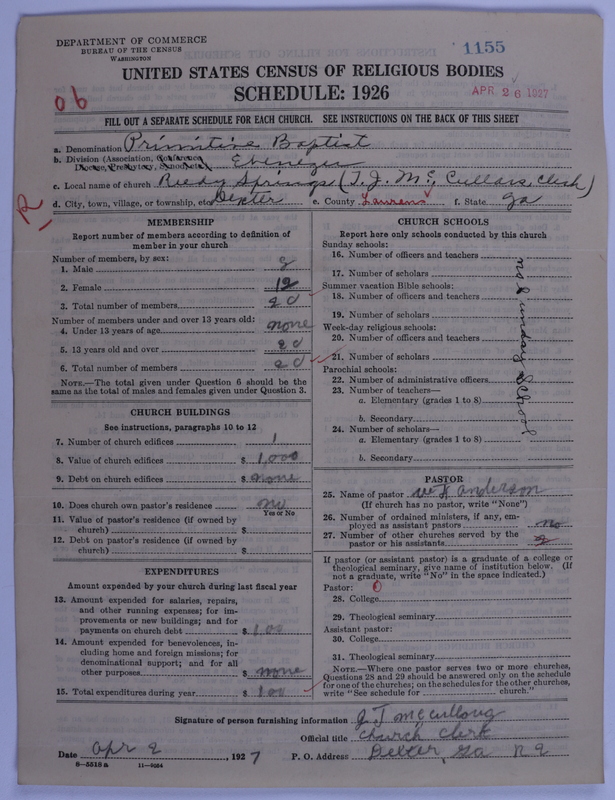 Scan of Primitive Baptists: 1155