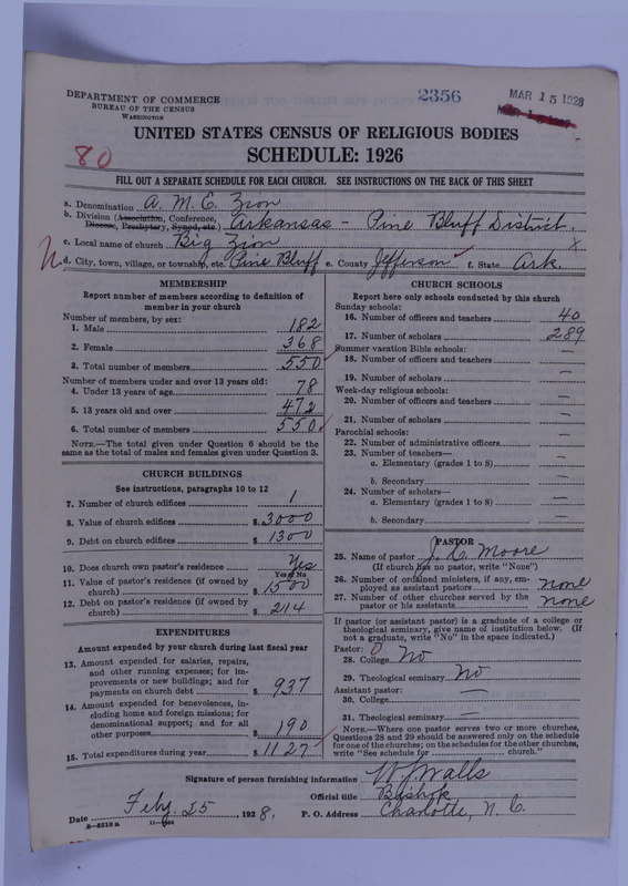 Scan of African Methodist Episcopal Zion Church: 2356