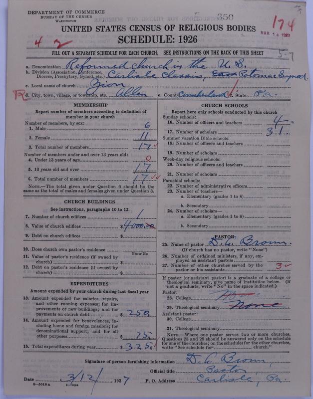 Scan of Reformed Church in the United States: 350
