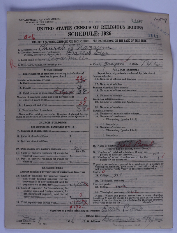 Scan of Church of the Nazarene: 1111