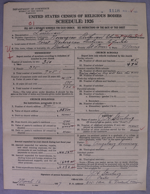 Scan of Norwegian Lutheran Church of America: 1118