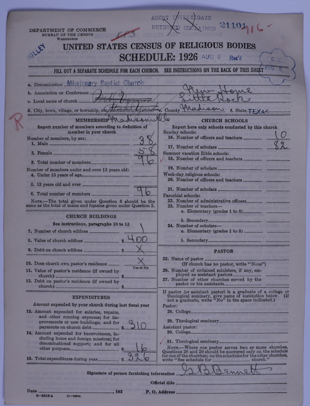 Scan of Negro Baptists: 21101