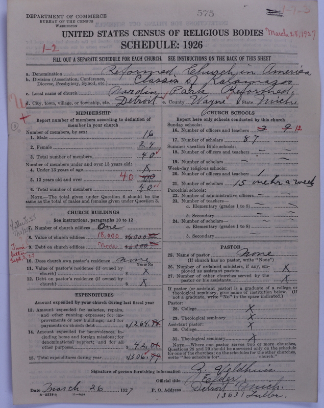 Scan of Reformed Church in America: 575