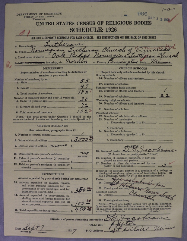 Scan of Norwegian Lutheran Church of America: 966