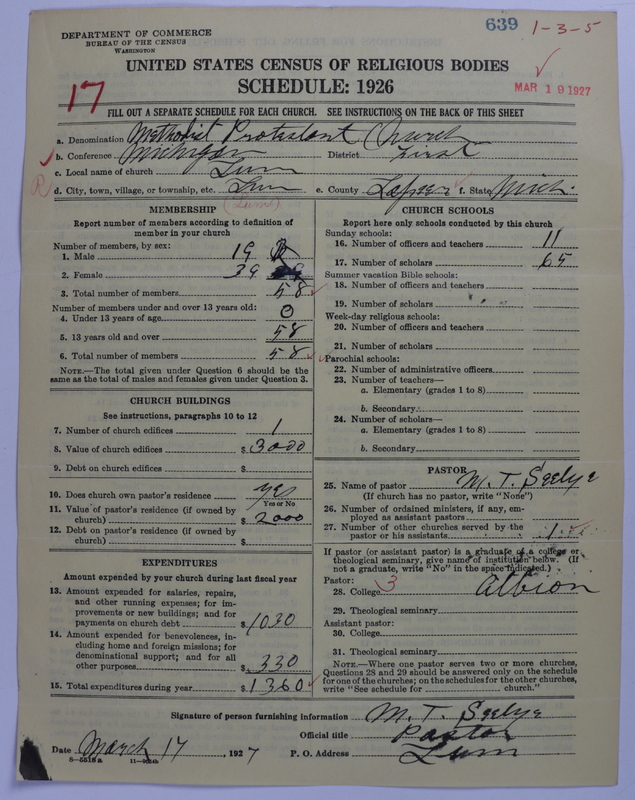 Scan of Methodist Protestant Church: 639