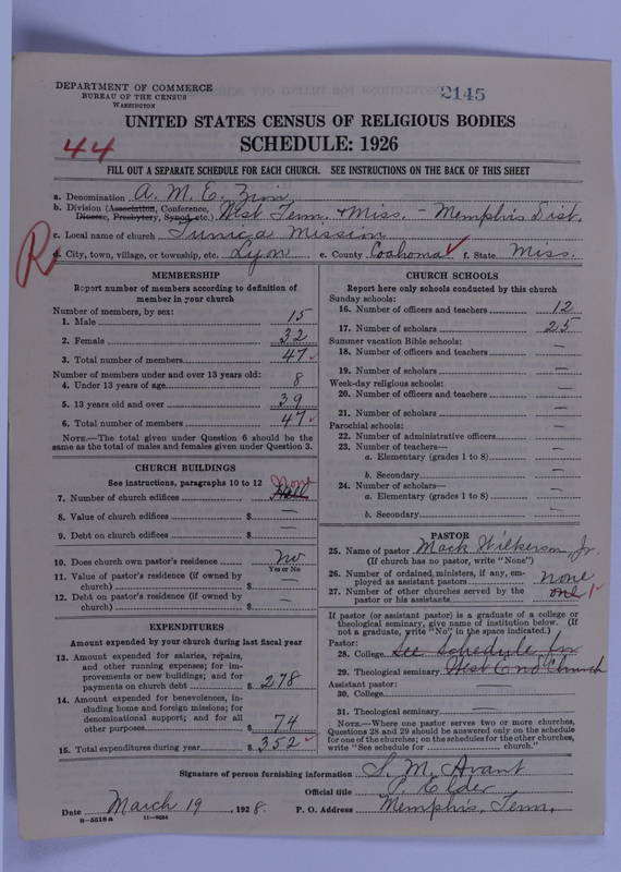 Scan of African Methodist Episcopal Zion Church: 2145