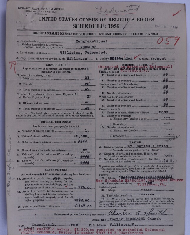 Scan of Federated Churches: 52