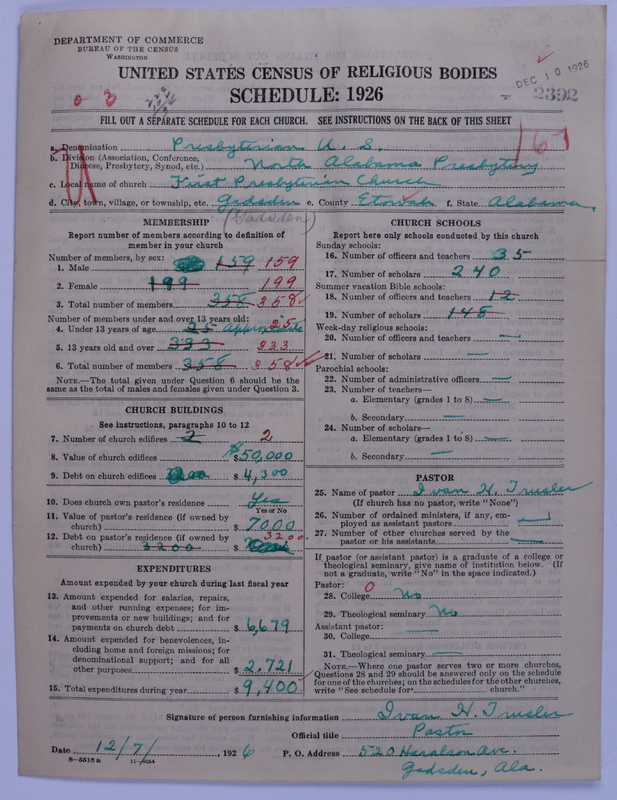 Scan of Presbyterian Church in the United States: 2392