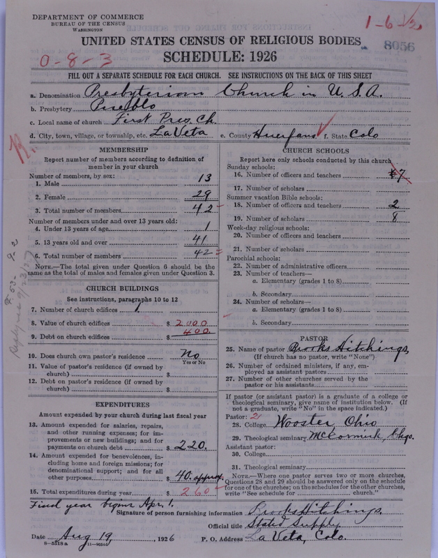 Scan of Presbyterian Church in the United States of America: 8056