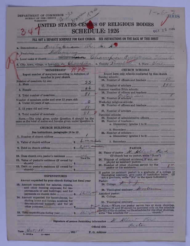 Scan of Presbyterian Church in the United States of America: 3008