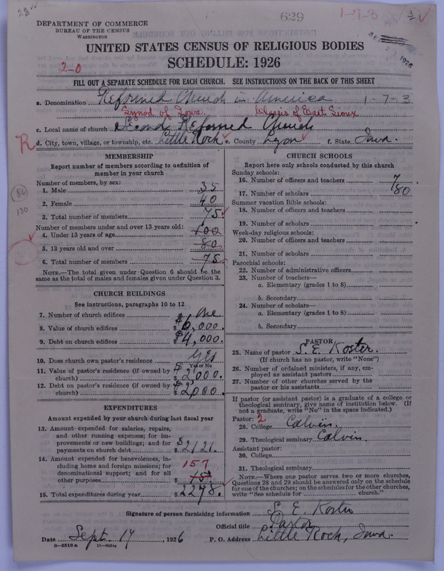 Scan of Reformed Church in America: 629