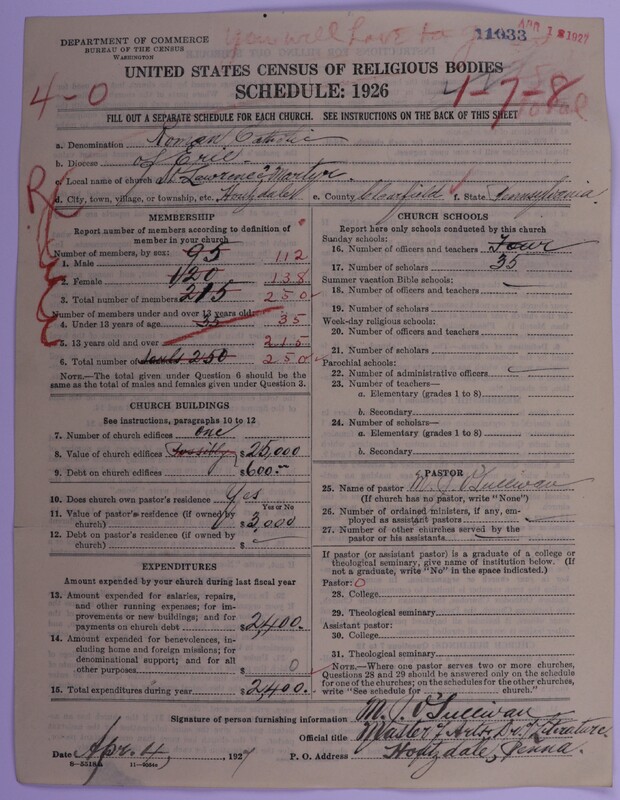 Scan of Roman Catholic Church: 11033