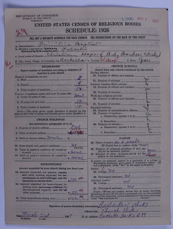 Scan of Primitive Baptists: 1306