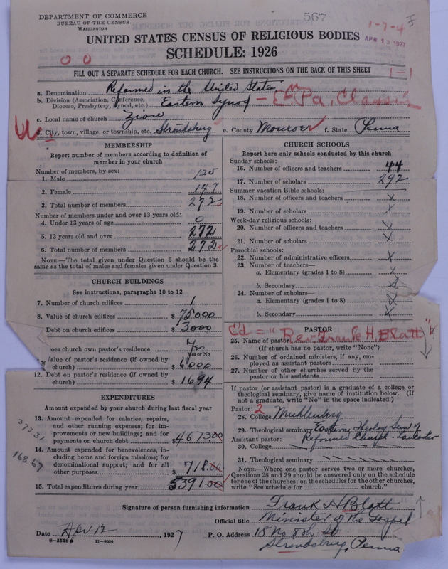 Scan of Reformed Church in the United States: 567