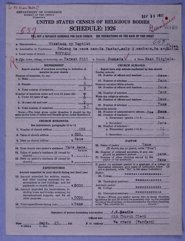 Scan of Northern Baptist Convention: 6540