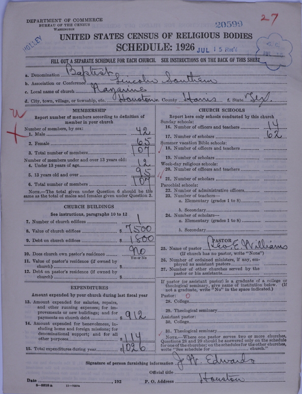 Scan of Negro Baptists: 20599