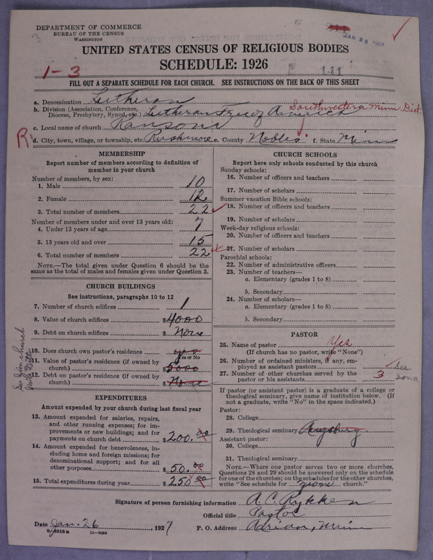 Scan of Lutheran Free Church: 141