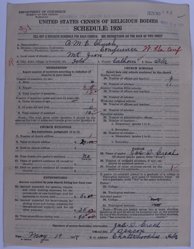 Scan of African Methodist Episcopal Church: 3330