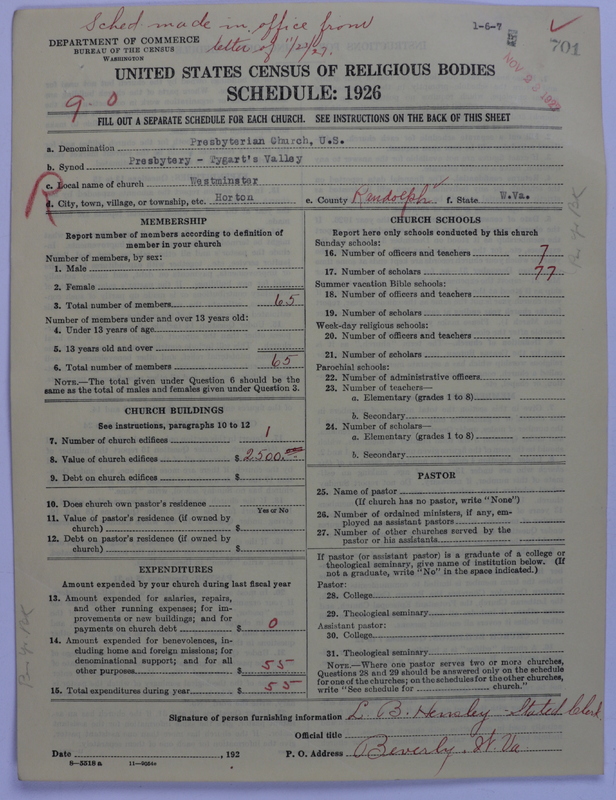 Scan of Presbyterian Church in the United States: 701