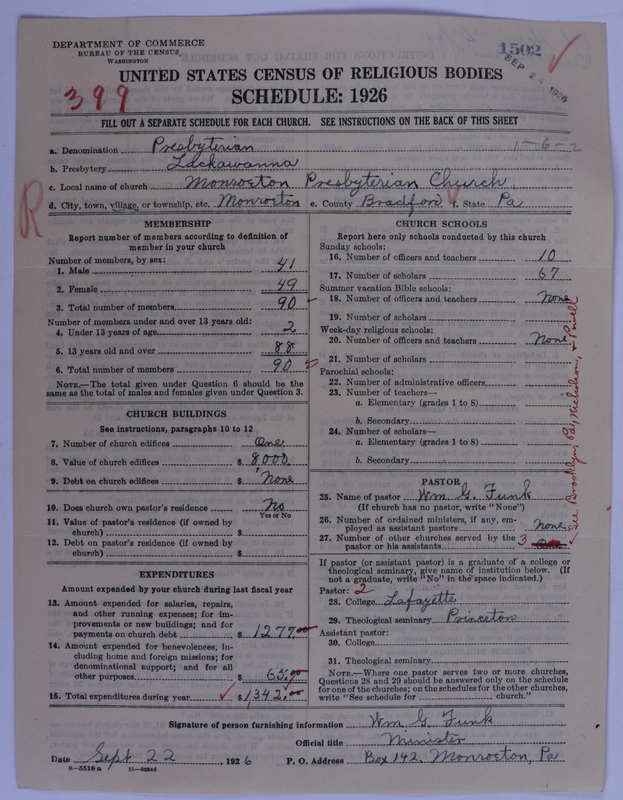Scan of Presbyterian Church in the United States of America: 1502