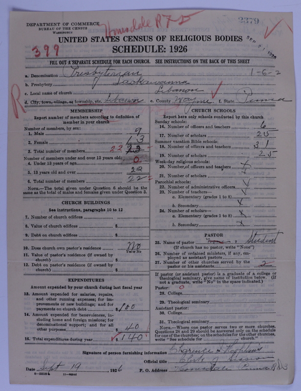 Scan of Presbyterian Church in the United States of America: 2379