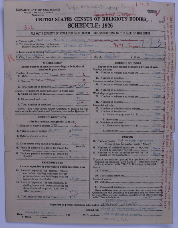 Scan of Reformed Church in America: 454
