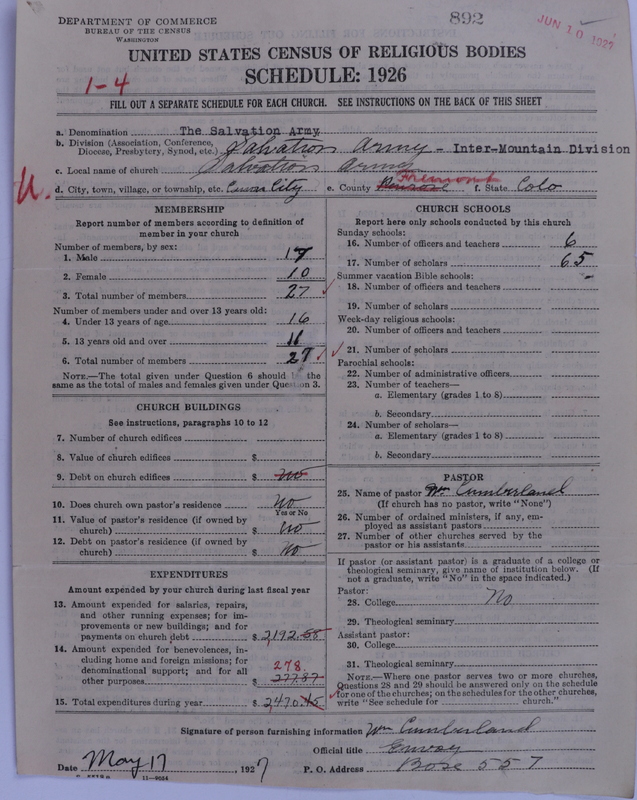 Scan of Salvation Army: 892