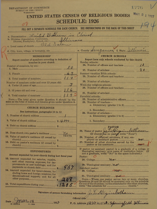 Scan of Church of the United Brethren in Christ: 1776