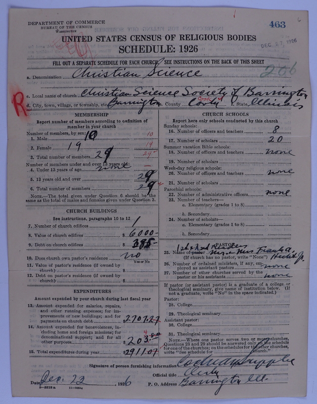 Scan of Church of Christ, Scientist: 463