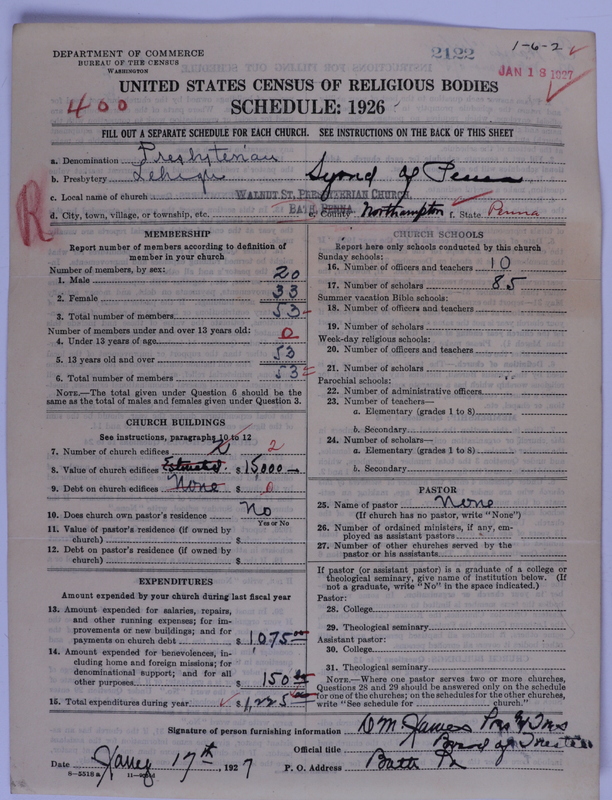 Scan of Presbyterian Church in the United States of America: 2122