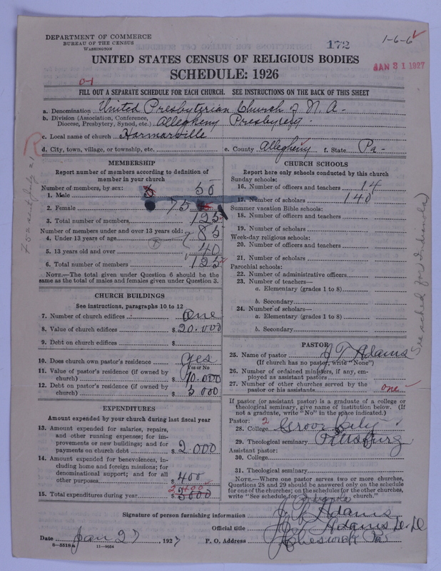 Scan of United Presbyterian Church of North America: 172