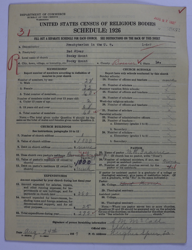 Scan of Presbyterian Church in the United States: 2932